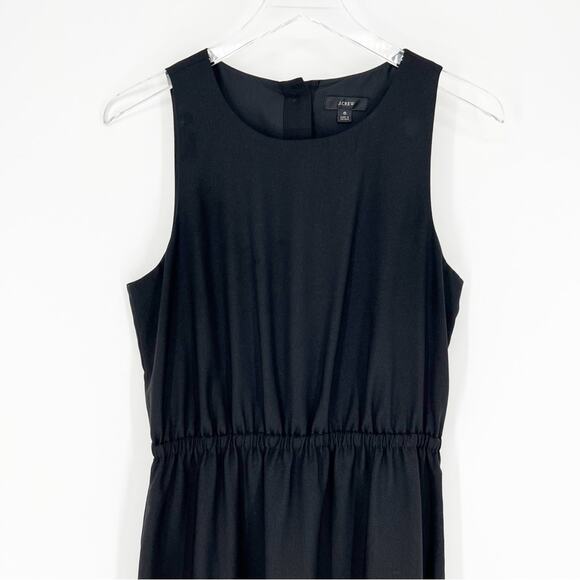 J.Crew Button Back Slit Leg Midi Dress 6 Black - Picture 4 of 7